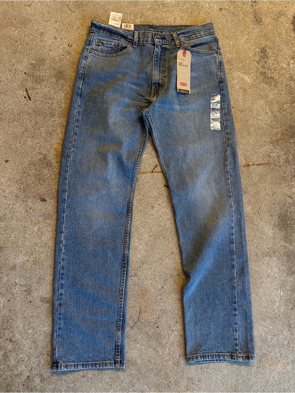 Levi's 505 Men's Classic Straight-Leg Denim Jeans in Blue NWT